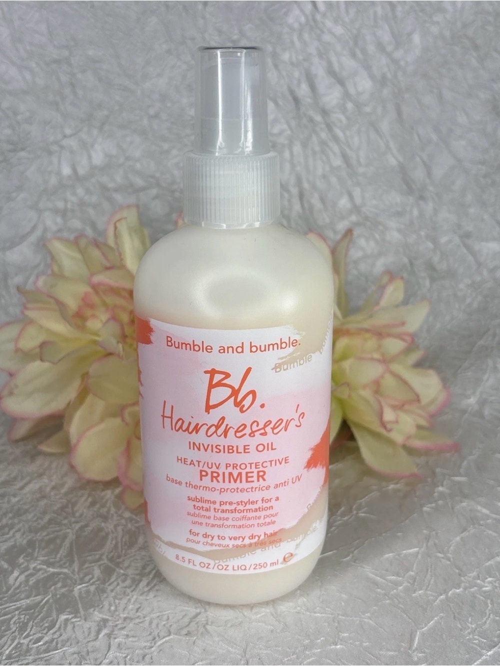 Bumble Bb Hairdresser’s Invisible Oil Heat/UV Protective Primer 8.5oz New